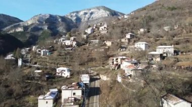 Bulgaristan 'ın Filibe Bölgesi, Yugovo Köyü' nün hava manzarası