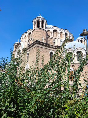 SOFIA, BULGARIA - OCTOBER 3, 2020: Amazing Panoramic view of center of city of Sofia, Bulgaria