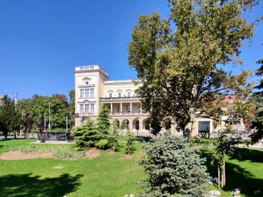 SOFIA, BULGARIA - OCTOBER 3, 2020: Amazing Panoramic view of center of city of Sofia, Bulgaria