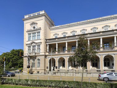 SOFIA, BULGARIA - OCTOBER 3, 2020: Amazing Panoramic view of center of city of Sofia, Bulgaria