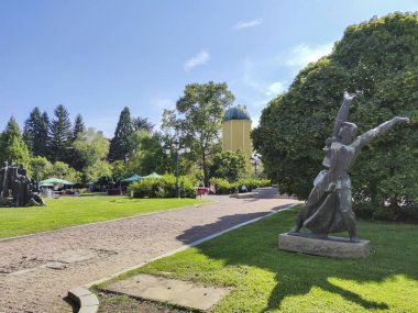 SOFIA, BULGARIA - OCTOBER 3, 2020: Amazing Panoramic view of center of city of Sofia, Bulgaria