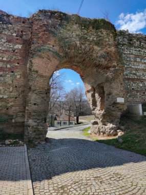 Ruins of Roman fortifications in ancient city of Diocletianopolis, town of Hisarya, Plovdiv Region, Bulgaria