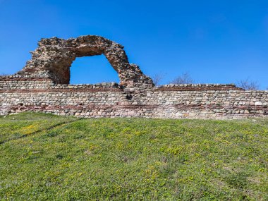 Ruins of Roman fortifications in ancient city of Diocletianopolis, town of Hisarya, Plovdiv Region, Bulgaria