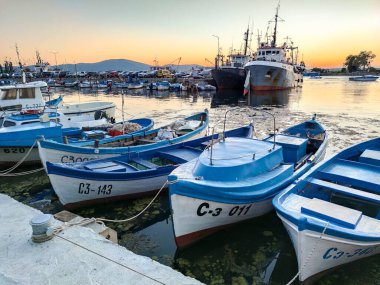 SOZOPOL, BULGARIA - SEPTEMBER 1, 2020: Typical street and houses at old town of Sozopol, Burgas Region, Bulgaria