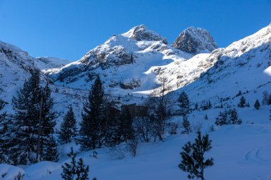 Amazing Winter view of Rila Mountain near Malyovitsa peak, Bulgaria