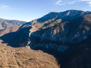 Aerial view of Rhodope mountain near Village of Yugovo, Plovdiv Region, Bulgaria