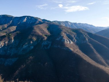 Aerial view of Rhodope mountain near Village of Yugovo, Plovdiv Region, Bulgaria