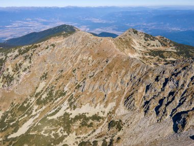 Polezhan zirvesi, Pirin Dağı, Bulgaristan etrafındaki şaşırtıcı hava manzarası