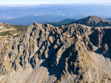 Polezhan zirvesi, Pirin Dağı, Bulgaristan etrafındaki şaşırtıcı hava manzarası