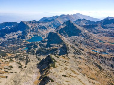 Polezhan zirvesi, Pirin Dağı, Bulgaristan etrafındaki şaşırtıcı hava manzarası