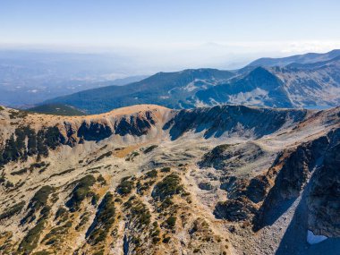 Polezhan zirvesi, Pirin Dağı, Bulgaristan etrafındaki şaşırtıcı hava manzarası