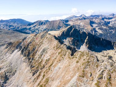 Polezhan zirvesi, Pirin Dağı, Bulgaristan etrafındaki şaşırtıcı hava manzarası
