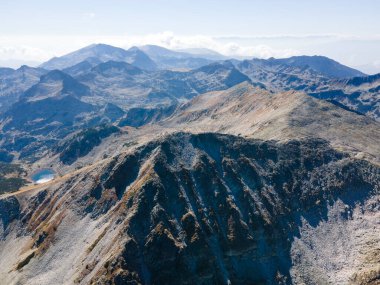 Polezhan zirvesi, Pirin Dağı, Bulgaristan etrafındaki şaşırtıcı hava manzarası