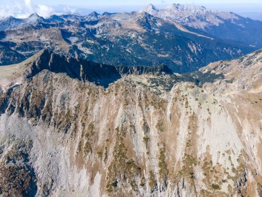 Polezhan zirvesi, Pirin Dağı, Bulgaristan etrafındaki şaşırtıcı hava manzarası