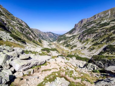 Amazing Autumn Landscape of Rila Mountain near Malyovitsa peak, Bulgaria