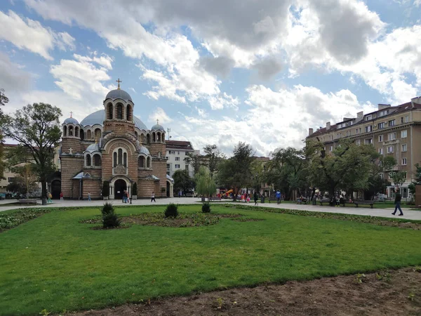 Sofia Bulgarije September 2020 Geweldig Panoramisch Uitzicht Het Centrum Van — Stockfoto