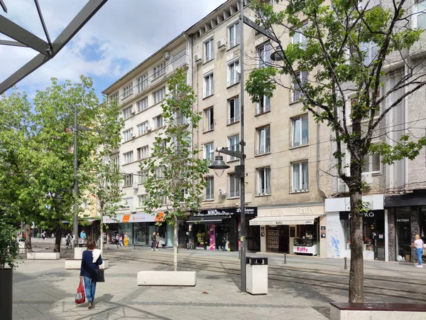 stock image SOFIA, BULGARIA - SEPTEMBER 26, 2020: Amazing Panoramic view of center of city of Sofia, Bulgaria