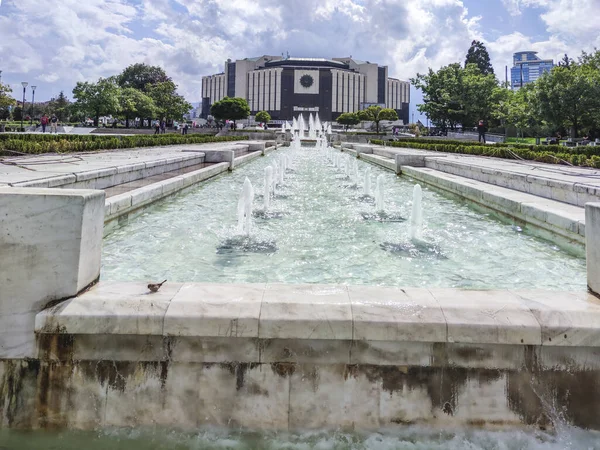 stock image SOFIA, BULGARIA - SEPTEMBER 26, 2020: Amazing Panoramic view of center of city of Sofia, Bulgaria