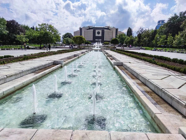 stock image SOFIA, BULGARIA - SEPTEMBER 26, 2020: Amazing Panoramic view of center of city of Sofia, Bulgaria