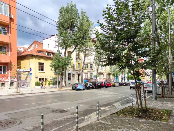 stock image SOFIA, BULGARIA - SEPTEMBER 26, 2020: Amazing Panoramic view of center of city of Sofia, Bulgaria