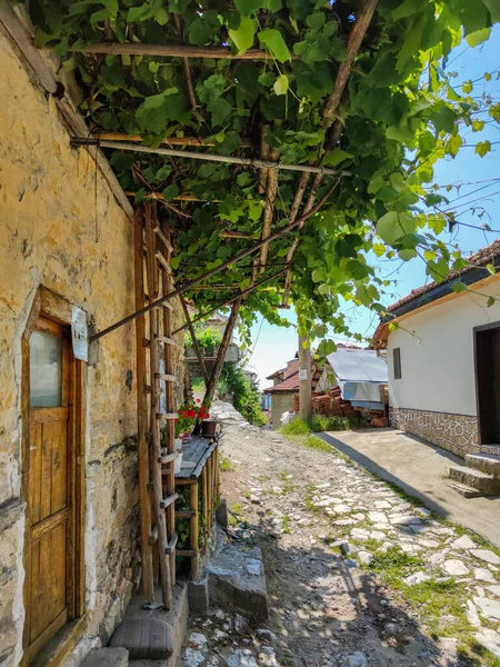 Pueblo Delchevo Con Casas Auténticas Del Siglo Xix Región Blagoevgrad — Foto de Stock