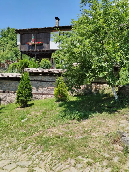Village Leshten Med Autentiska Artonhundratalshus Blagoevgrad Region Bulgarien — Stockfoto