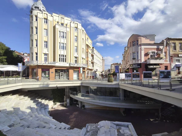 Plovdiv Bulgarije Juli 2020 Geweldig Panoramisch Uitzicht Het Centrum Van — Stockfoto
