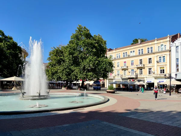Plovdiv Bulgarien Juli 2020 Fantastisk Panoramautsikt Över Centrum Staden Plovdiv — Stockfoto