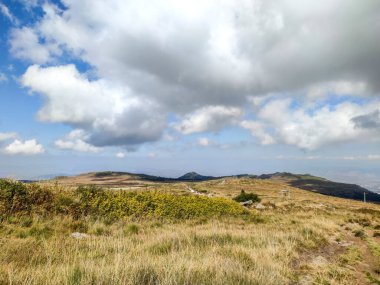 Bulgaristan 'ın Vitosha Dağı' nın şaşırtıcı sonbahar manzarası