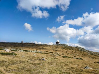 Bulgaristan 'ın Vitosha Dağı' nın şaşırtıcı sonbahar manzarası