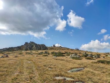 Bulgaristan 'ın Vitosha Dağı' nın şaşırtıcı sonbahar manzarası