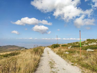 Bulgaristan 'ın Vitosha Dağı' nın şaşırtıcı sonbahar manzarası