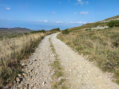 Bulgaristan 'ın Vitosha Dağı' nın şaşırtıcı sonbahar manzarası