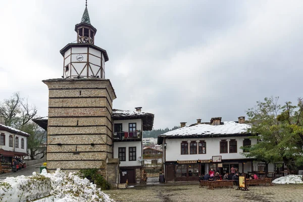 Τριαβνα Βουλγαρια Νοεμβριου 2014 Μεσαιωνικά Σπίτια Στο Κέντρο Της Ιστορικής — Φωτογραφία Αρχείου