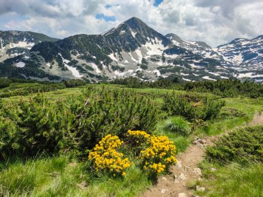 Muhteşem manzara Popovo göl, Pirin Dağı, Bulgaristan