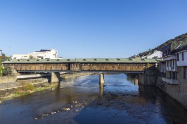 LOVECH, BULGARIA - 8 Kasım 2020: Bulgaristan 'ın Lovech kentinin şaşırtıcı sonbahar manzarası