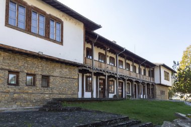 LOVECH, BULGARIA - NOVEMBER 8, 2020: Amazing autumn view of center of town of Lovech, Bulgaria