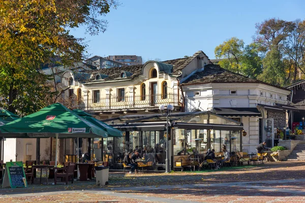 Lovech Bulgária Novembro 2020 Vista Incrível Outono Centro Cidade Lovech — Fotografia de Stock
