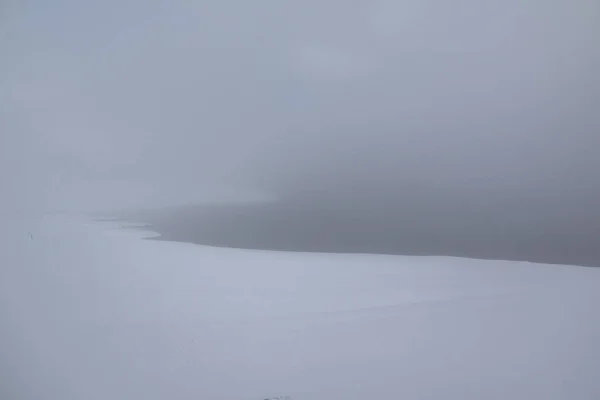 Incrível Vista Inverno Montanha Rila Perto Belmeken Dam Bulgária — Fotografia de Stock