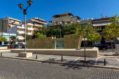 Dedeağaç, Yunanistan - 23 Eylül 2017: Dedeağaç şehri, Doğu Makedonya ve Trakya, Yunanistan tipik sokakta