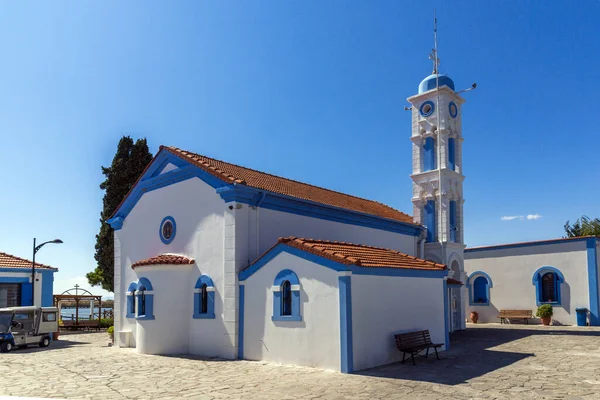 Porto Lagos Grekland September 2017 Saint Nicholas Kloster Ligger Två — Stockfoto