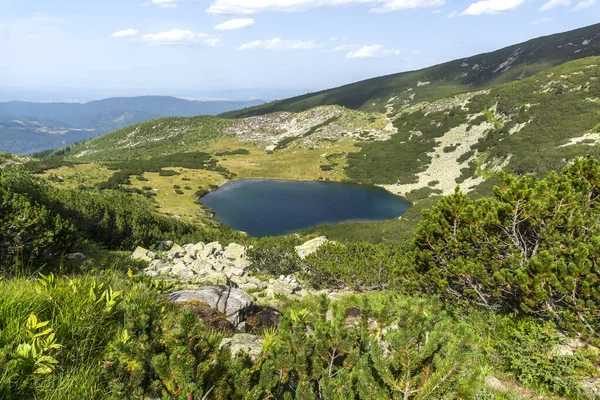 Fantastiskt Landskap Rila Mountain Nära Yonchevo Sjö Bulgarien — Stockfoto