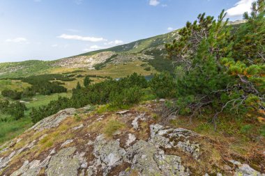 Bulgaristan 'ın Yonchevo Gölü yakınlarındaki Rila Dağı' nın muhteşem manzarası