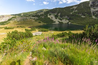 Bulgaristan 'ın Yonchevo Gölü yakınlarındaki Rila Dağı' nın muhteşem manzarası