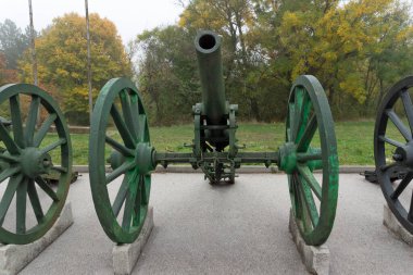 PLEVEN, BULGARIA - 8 Kasım 2020: Bulgaristan 'ın Plevne kentinin panoramik manzarası