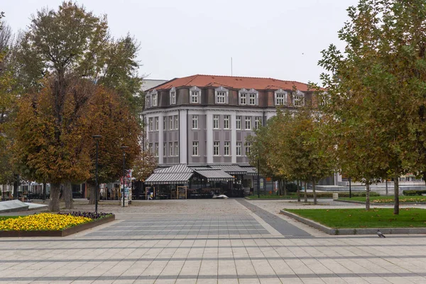 Pleven Bułgaria Listopad 2020 Panoramiczny Widok Centrum Miasta Pleven Bułgaria — Zdjęcie stockowe