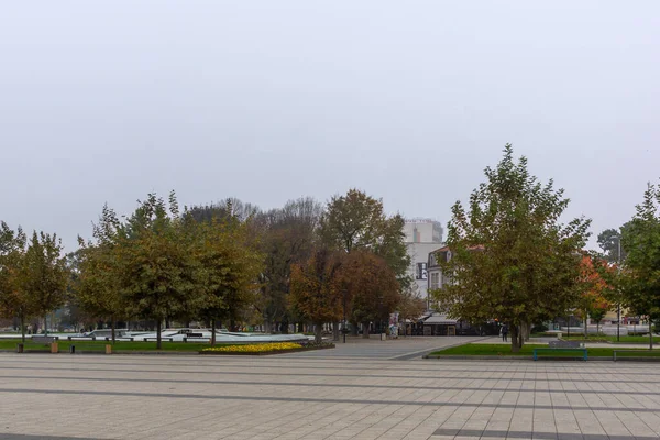 Pleven Bulgaria November 2020 Панорамний Вид Центр Міста Плевен Болгарія — стокове фото