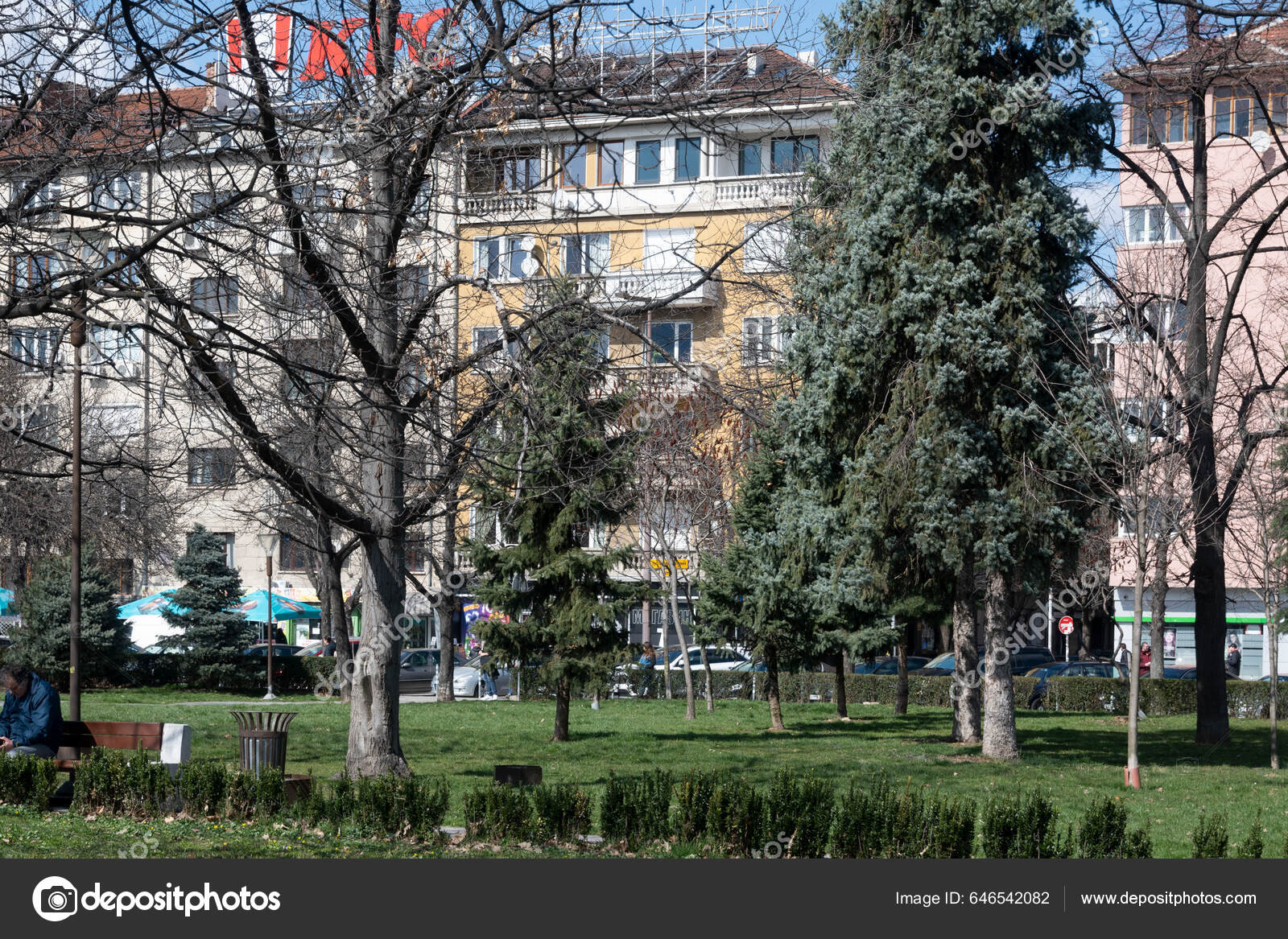 Sofia Bulgaria March 2023 Amazing View City Sofia National Palace