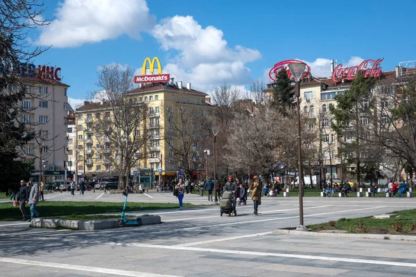Sofia Bulgaria Marzo 2023 Increíble Vista Ciudad Sofía Alrededor Del — Foto de Stock