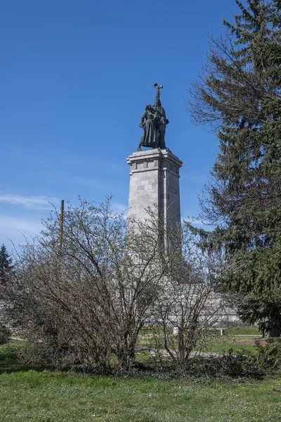 ソフィア ブルガリア 2023年3月19日ブルガリアのソフィア市におけるソビエト軍の記念碑 — ストック写真